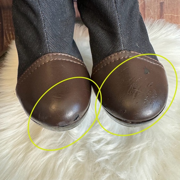 Women’s Sexy Denim Over the Knee Stiletto Heel Boots Size 8 - Picture 7 of 13